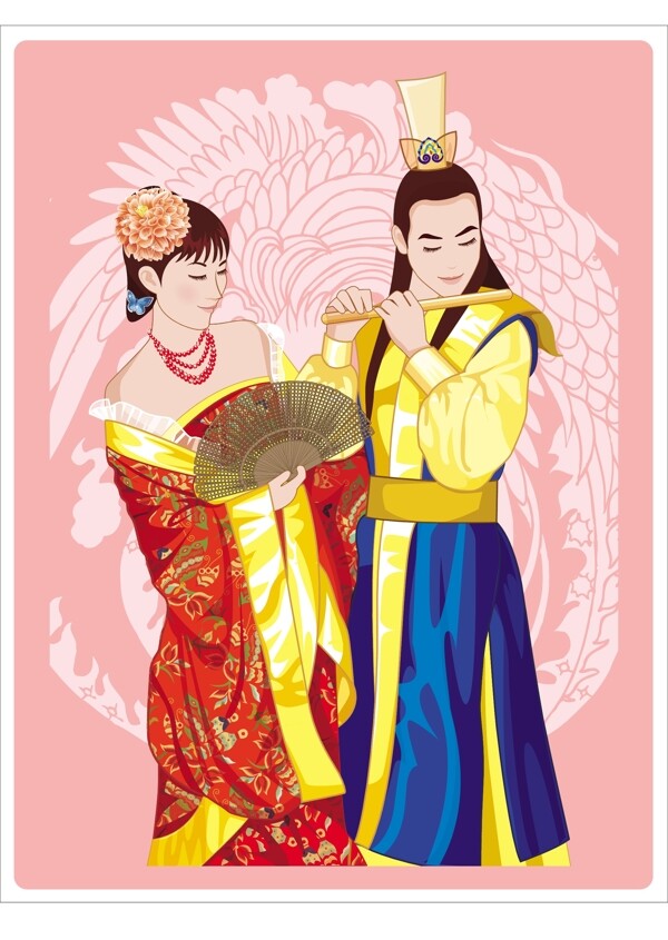 傳統(tǒng)婚禮矢量人物矢量素材AI格式0018