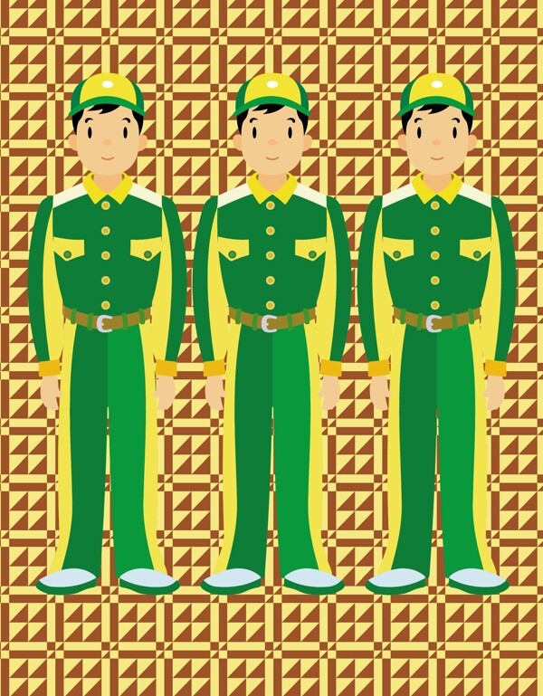 行業(yè)人物矢量素材AI格式0055
