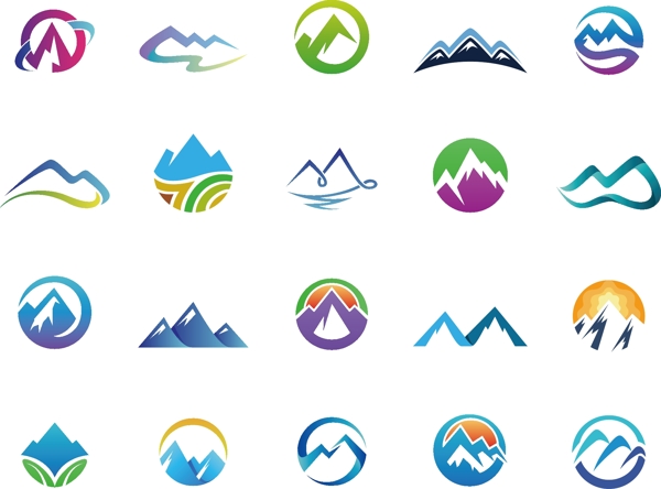 山水logo素材