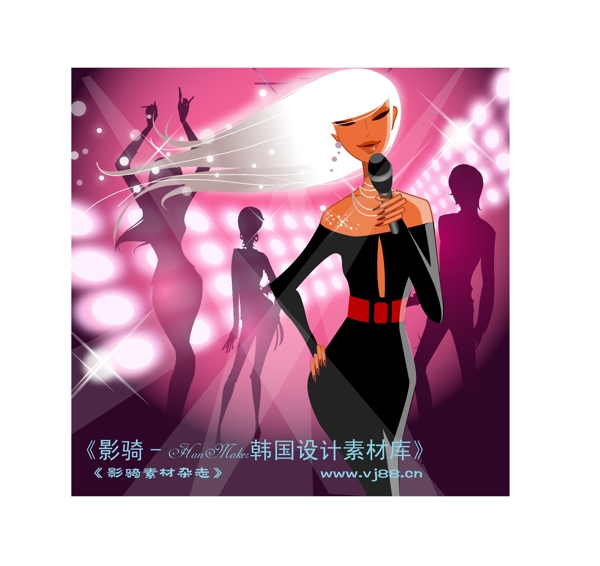时尚城市女性矢量素材矢量图片HanMaker韩国设计素材库