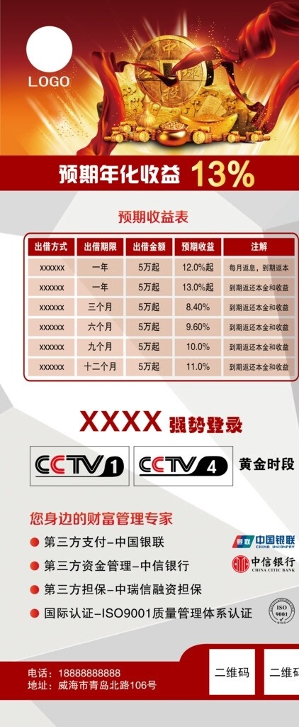 金融展架