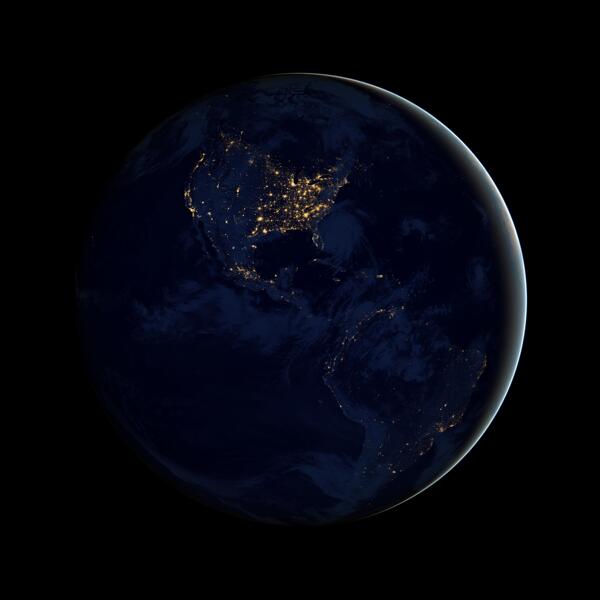西半球夜景图片
