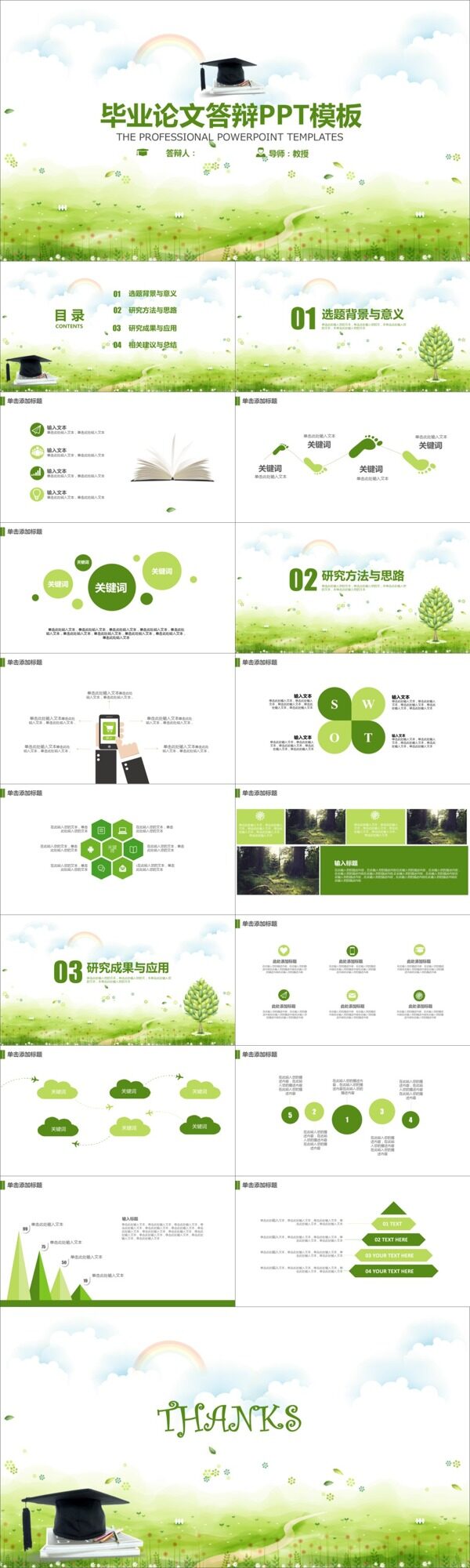 畢業(yè)論文答辯PPT模板