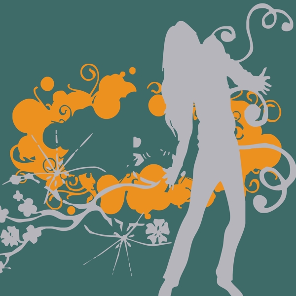 印花矢量圖時(shí)尚休閑女裝抽象免費(fèi)素材