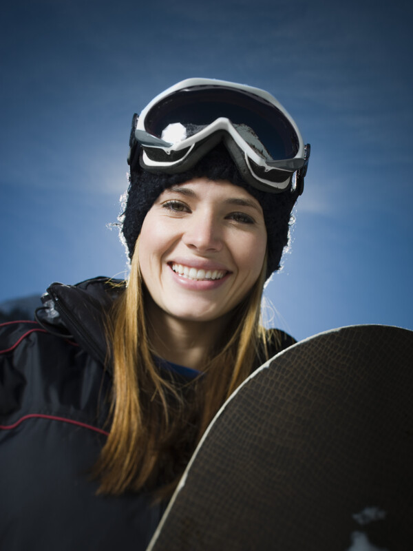 漂亮的滑雪女人图片