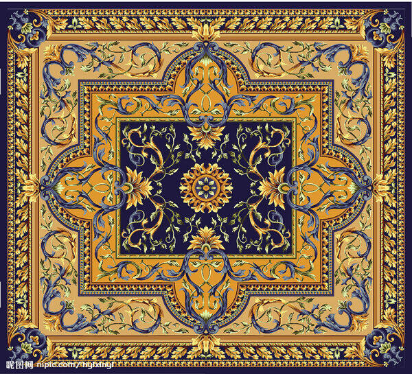精美欧式地毯图案图片