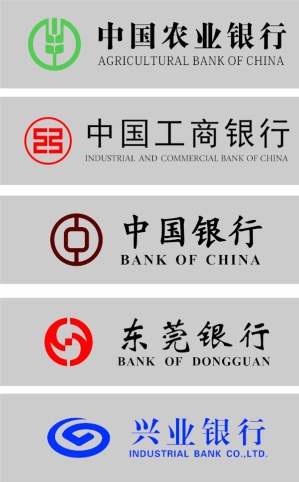 银行LOGO及中英文