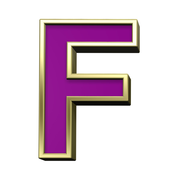 從金亮框字母集紫一封信