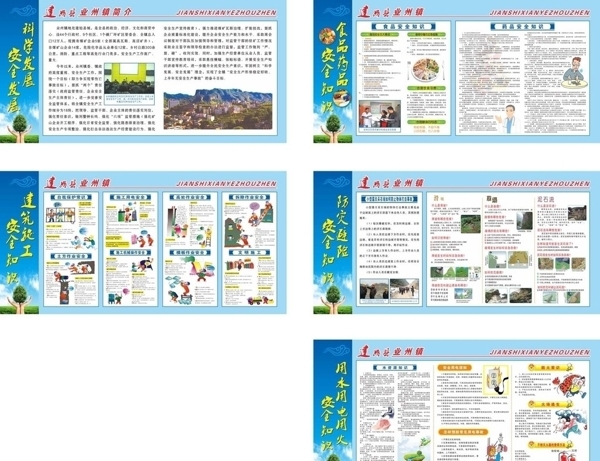 安全月知識展板圖片