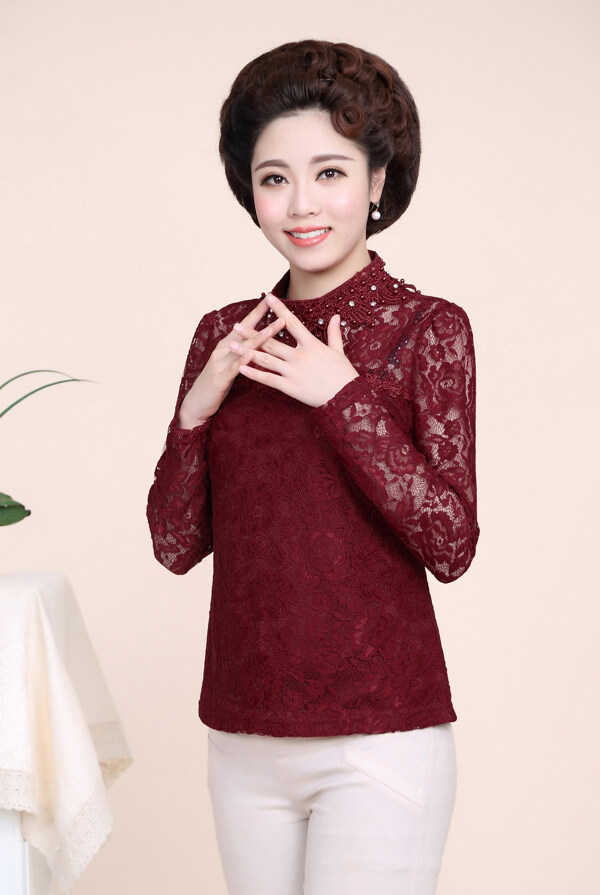 女裝媽媽裝淘寶女裝婦女裝圖片