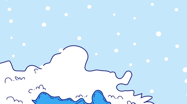 唯美冬季雪地雪景背景