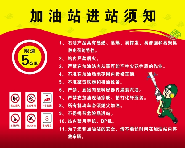 進站須知加油