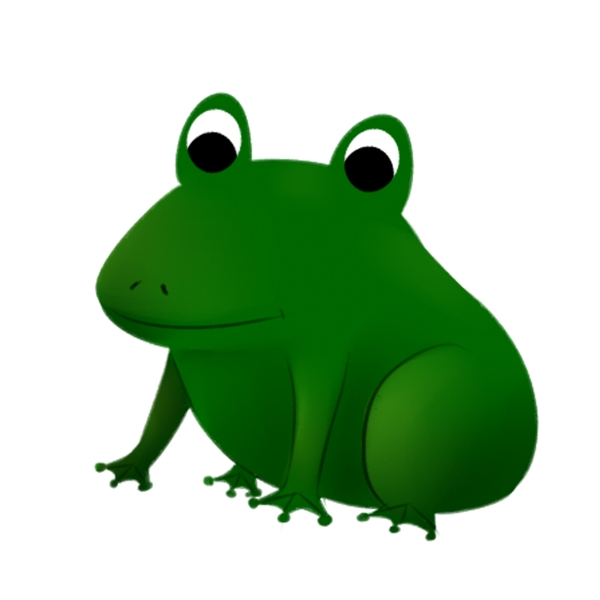 绿色可爱小青蛙图案