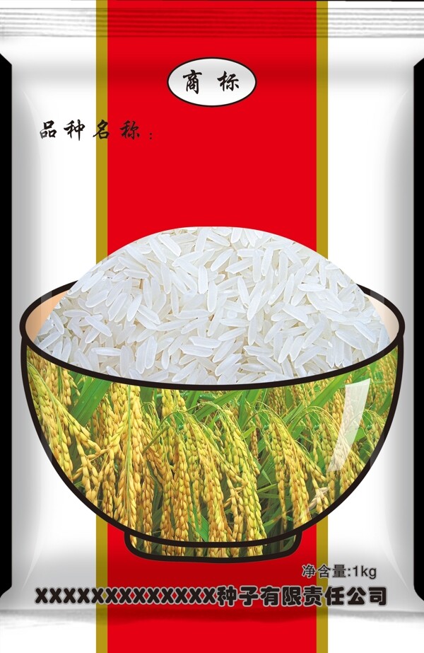 水稻包装图片