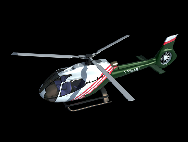 民用直升机建模