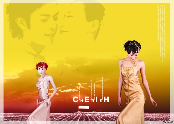 婚紗照模板PSD素材