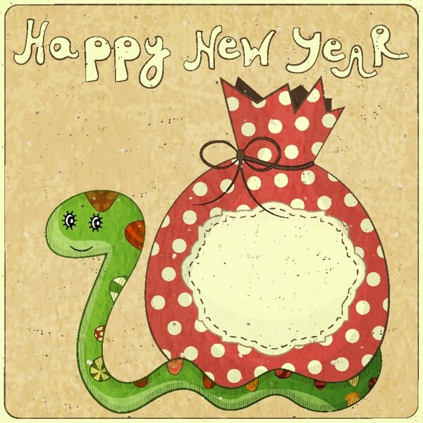 2013卡通蛇矢量素材