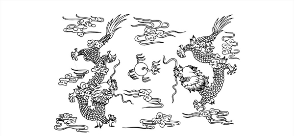 雙龍戲珠圖片