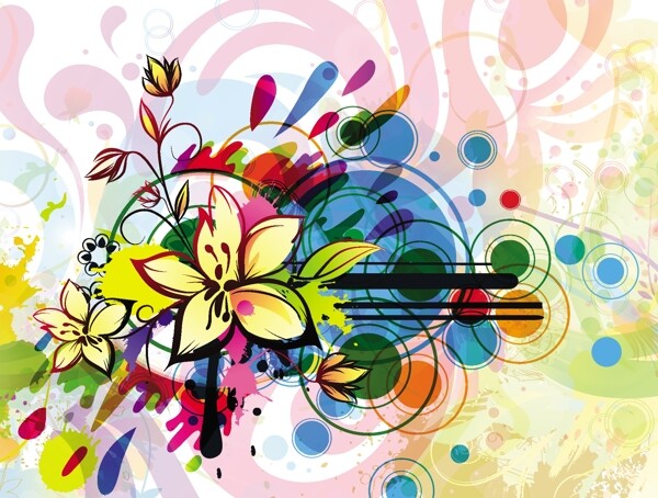 歐美花紋2426矢量EPS