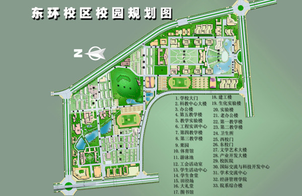 廣西科技大學(xué)校區(qū)規(guī)劃圖
