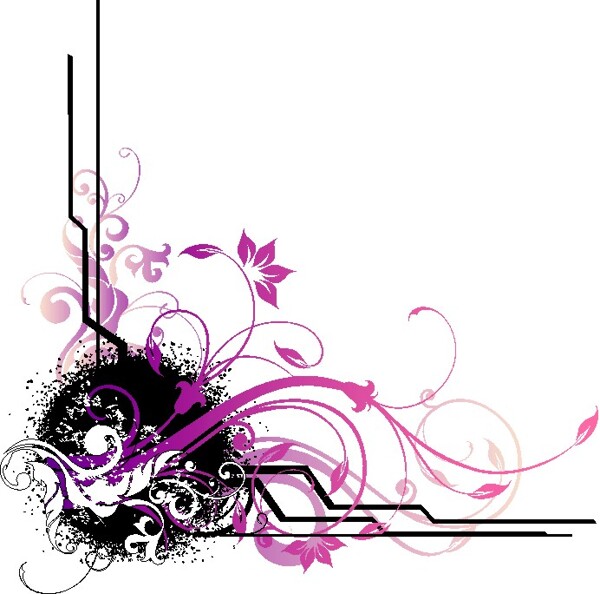 歐美花紋8126矢量CDR