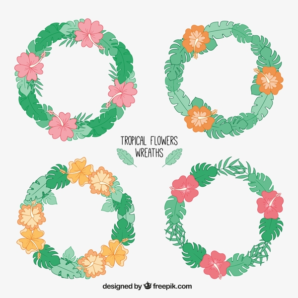 矢量卡通花環(huán)素材