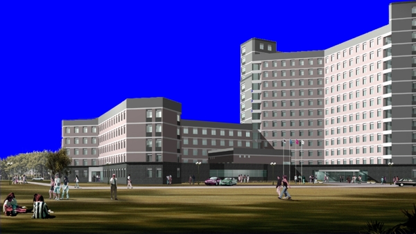 樓房建筑素材PSD