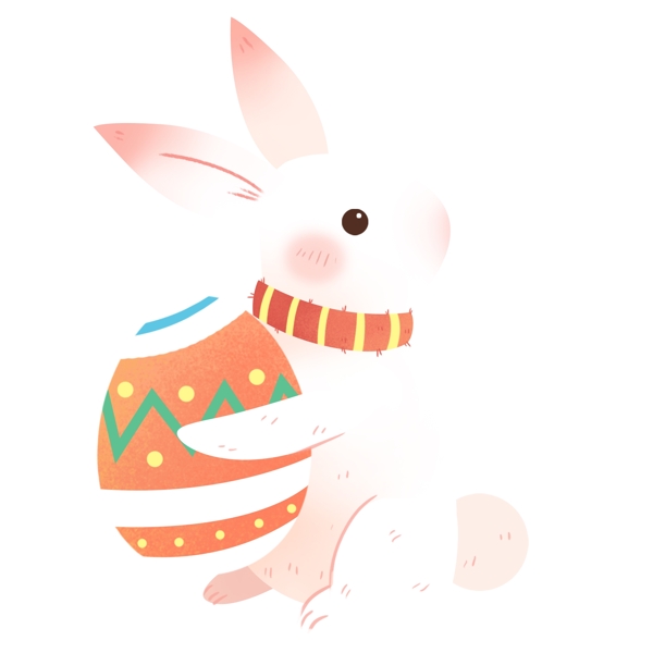 复活节可爱兔子设计素材
