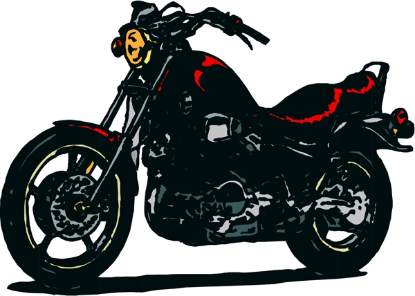 摩托车矢量素材EPS格式0061