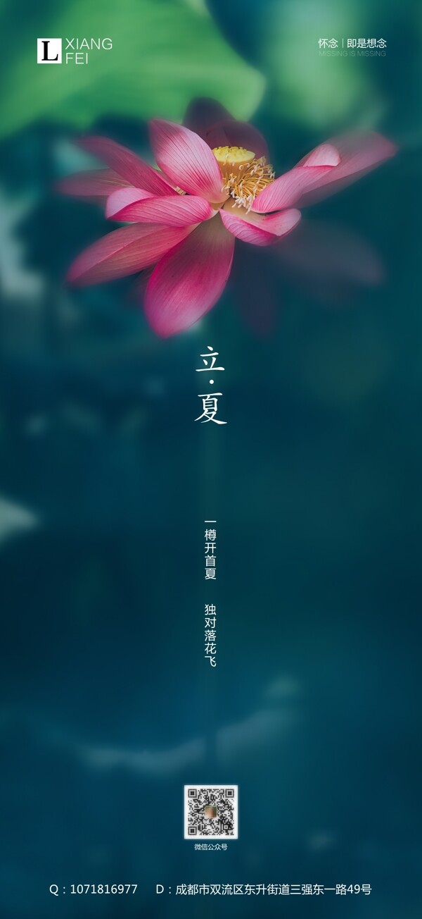 簡約風(fēng)海報(bào)立夏
