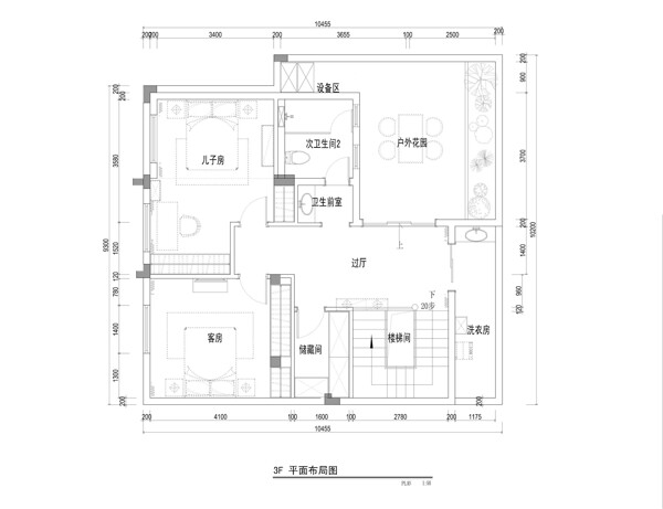 美式別墅家裝平面圖