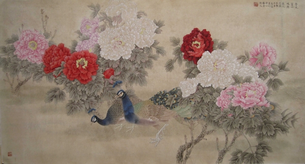 工筆畫鳥圖片