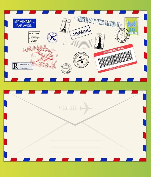 邮戳邮票