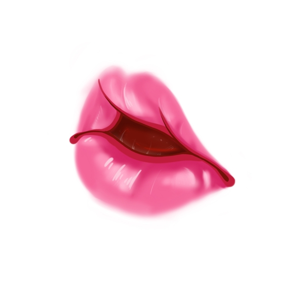 粉色器官嘴唇插图