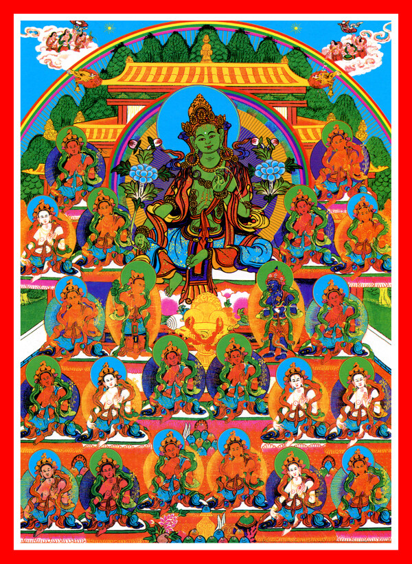 日喀则唐卡佛教佛法佛经佛龛唐卡全大藏族文化14图片