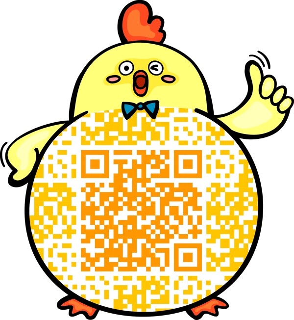 小鴨二維碼圖片