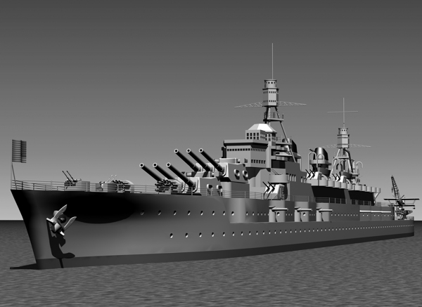 3d战舰设计作品图片