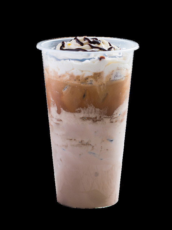 巧克力醬奶油絲滑奶茶飲品