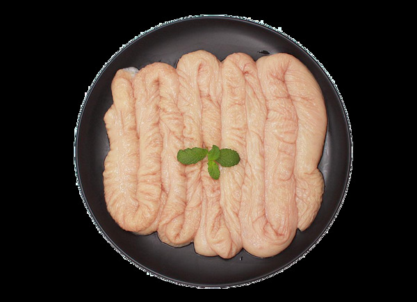 處理干凈的新鮮豬大腸