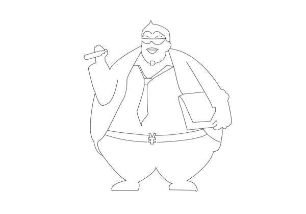 老板.土豪插畫