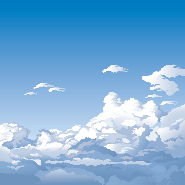 天空云層矢量素材