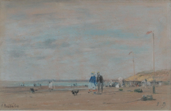 EugeneBoudinSceneontheBeach1864.jpeg畫家風(fēng)景畫靜物油畫建筑油畫裝飾畫