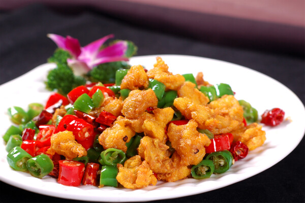 熱菜小椒雞脆