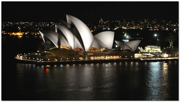 悉尼歌剧院城市夜景视频素材