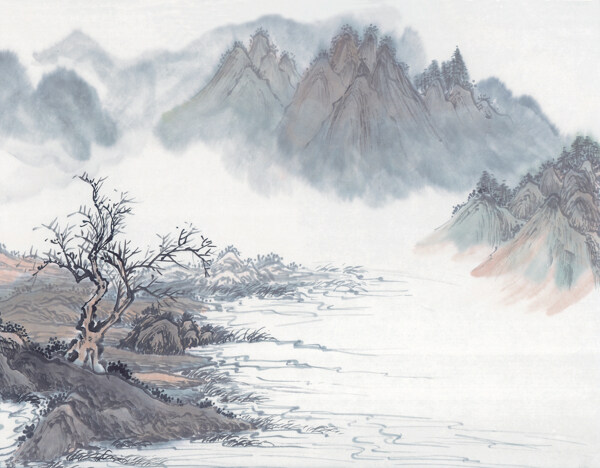水墨山水畫(huà)圖片