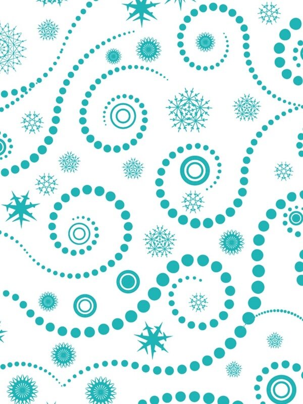 传统 欧式俄式花卉底图底纹  图案背景贴图 蓝绿色波点纹