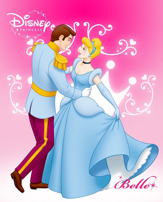 灰姑娘与王子仙蒂公主最新迪士尼公主海报图片