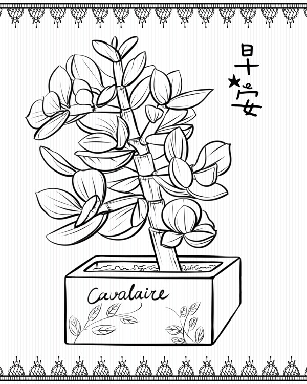 手繪植物