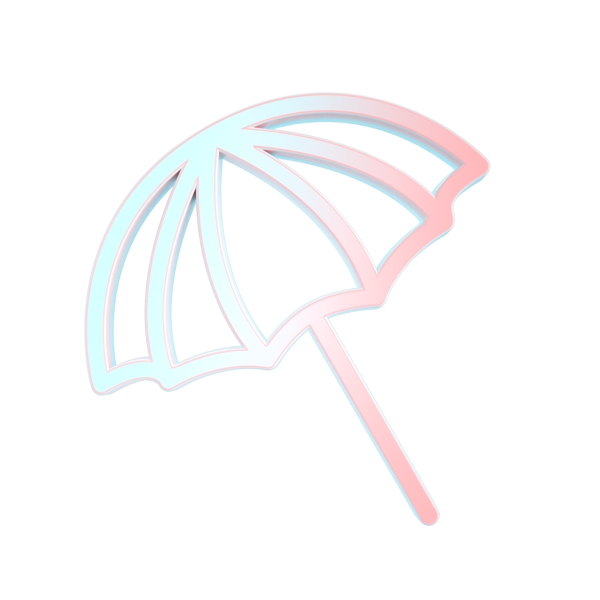 夏日遮阳伞图标