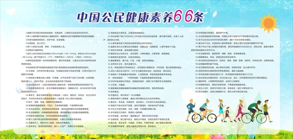 中国公民健康素养66条最新